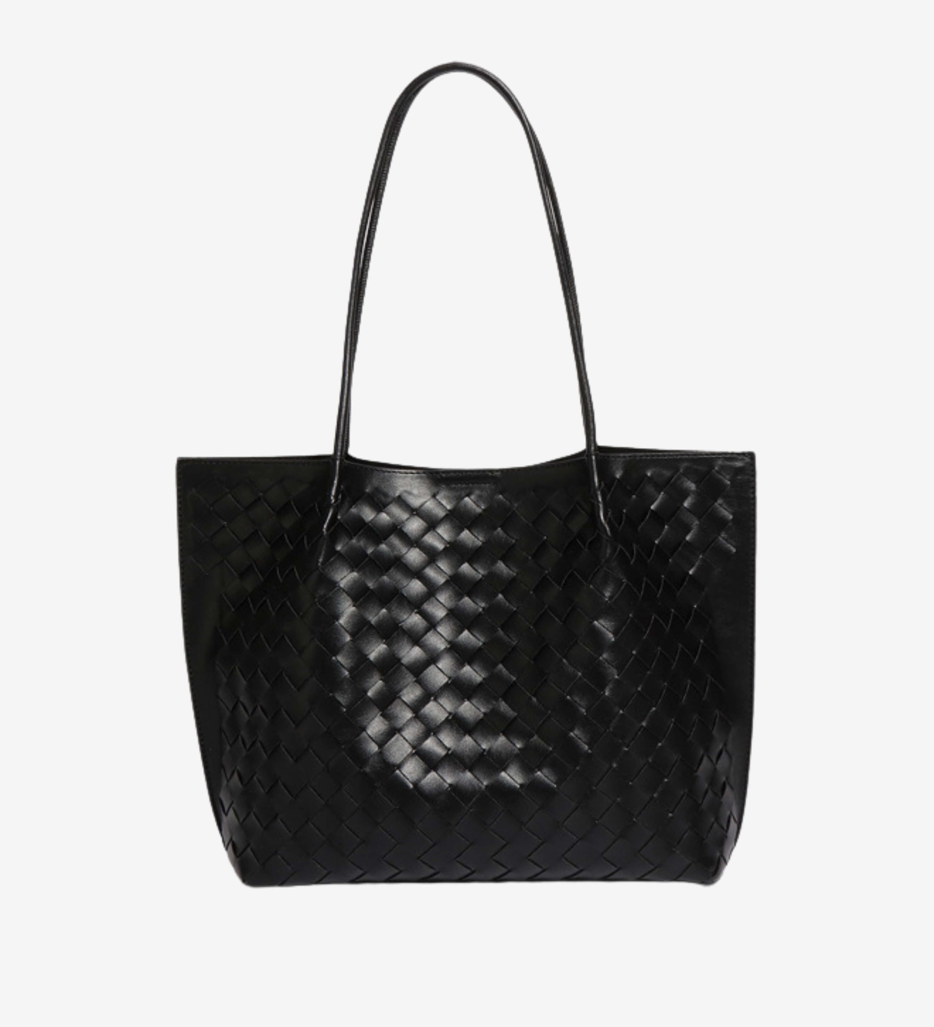 Miato™  Woven Leather Tote Bag – Minimal Design, Maximum Impact