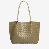 Miato™  Woven Leather Tote Bag – Minimal Design, Maximum Impact