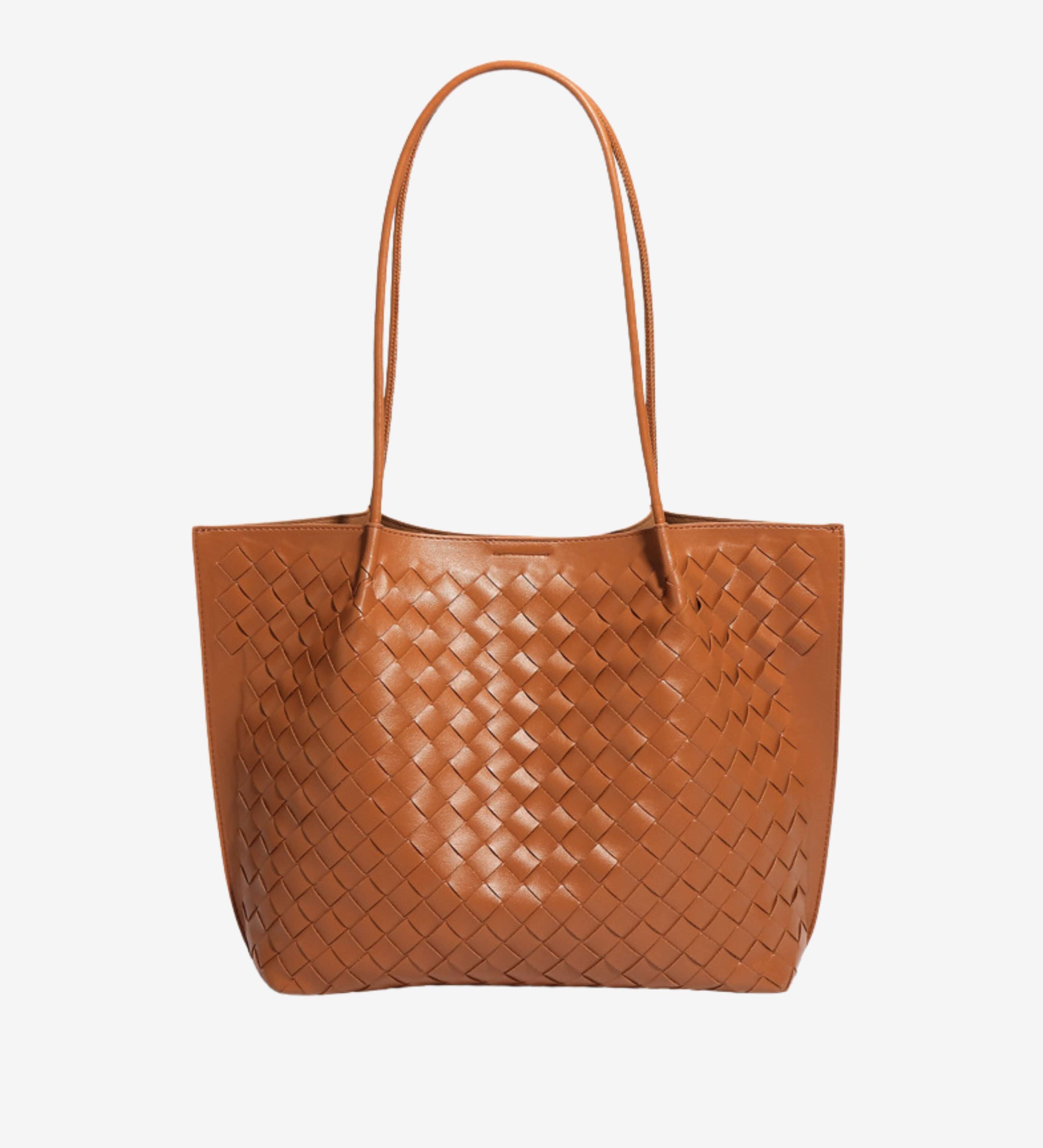 Miato™  Woven Leather Tote Bag – Minimal Design, Maximum Impact