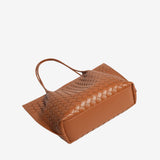 Miato™  Woven Leather Tote Bag – Minimal Design, Maximum Impact