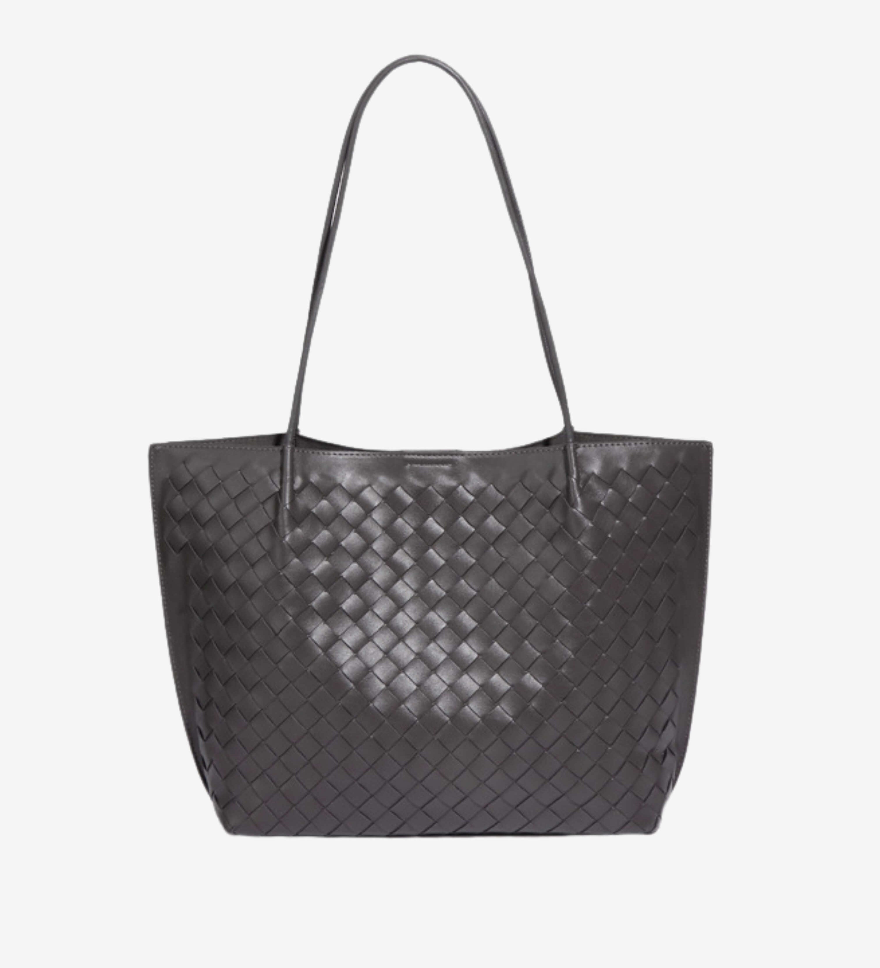 Miato™  Woven Leather Tote Bag – Minimal Design, Maximum Impact