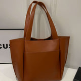 Lilly Structured Vegan Leather Tote – Simple, Sleek & Spacious