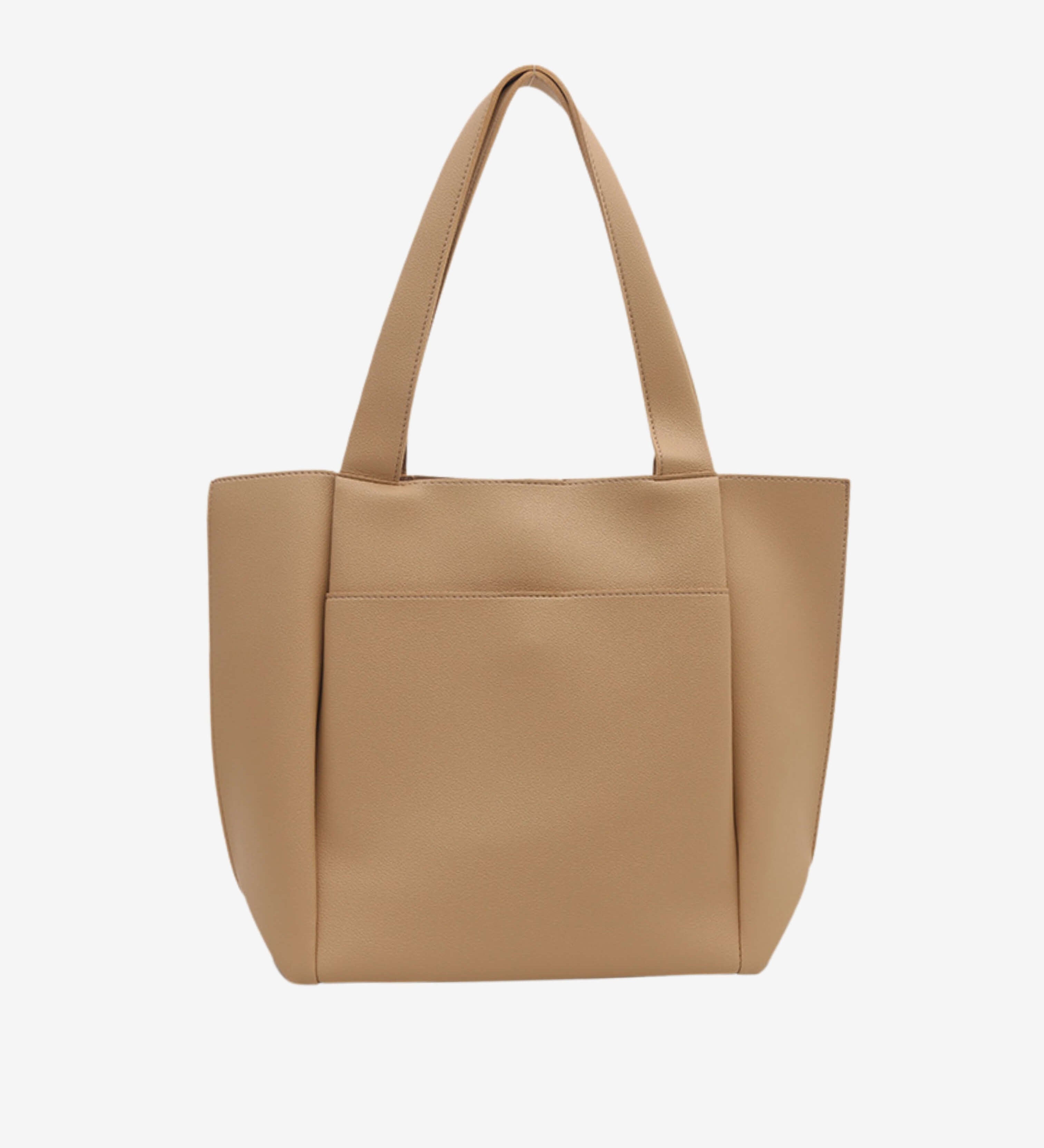 Lilly Structured Vegan Leather Tote – Simple, Sleek & Spacious