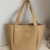 Lilly Structured Vegan Leather Tote – Simple, Sleek & Spacious