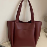 Lilly Structured Vegan Leather Tote – Simple, Sleek & Spacious