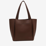 Lilly Structured Vegan Leather Tote – Simple, Sleek & Spacious
