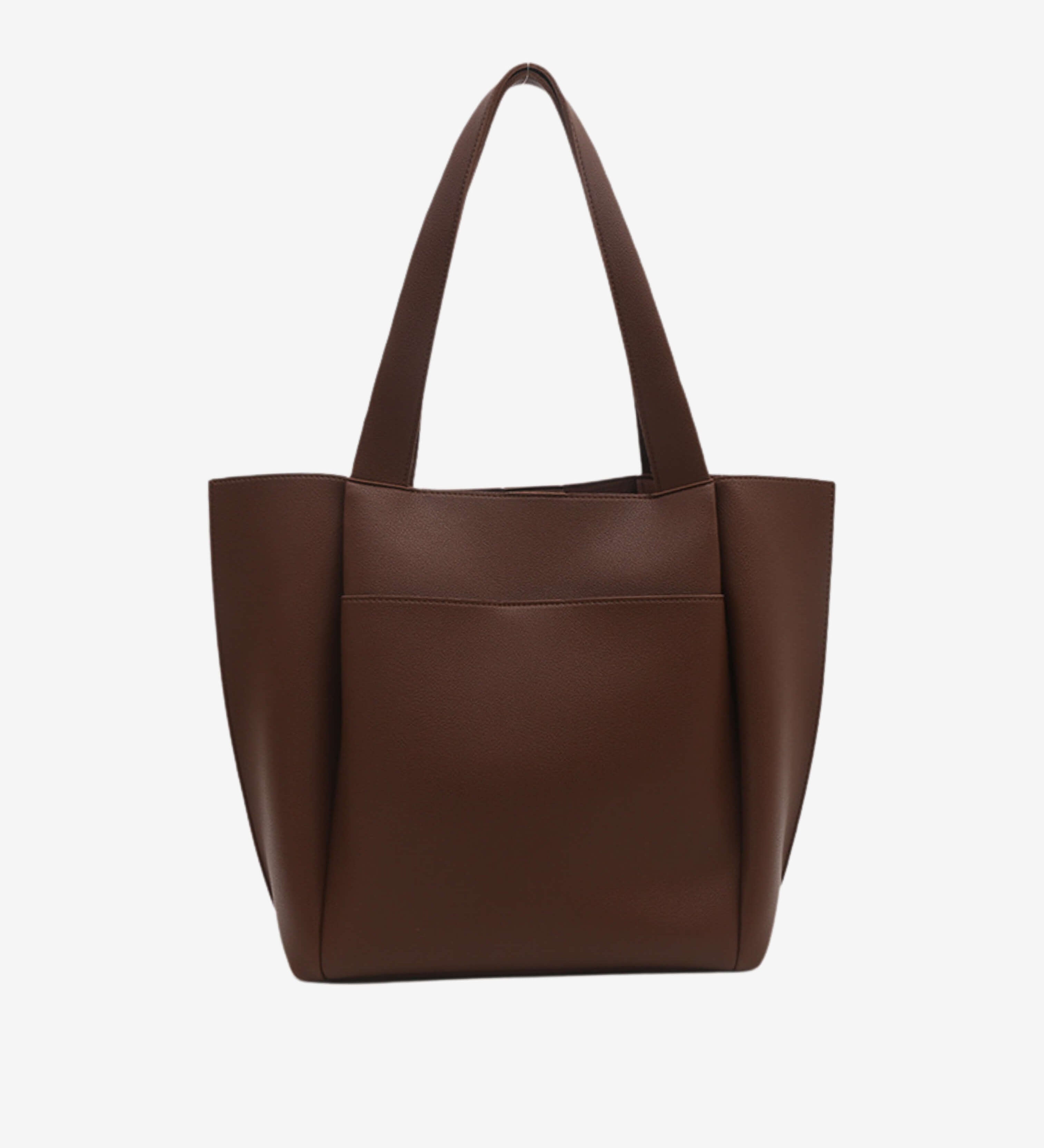 Lilly Structured Vegan Leather Tote – Simple, Sleek & Spacious