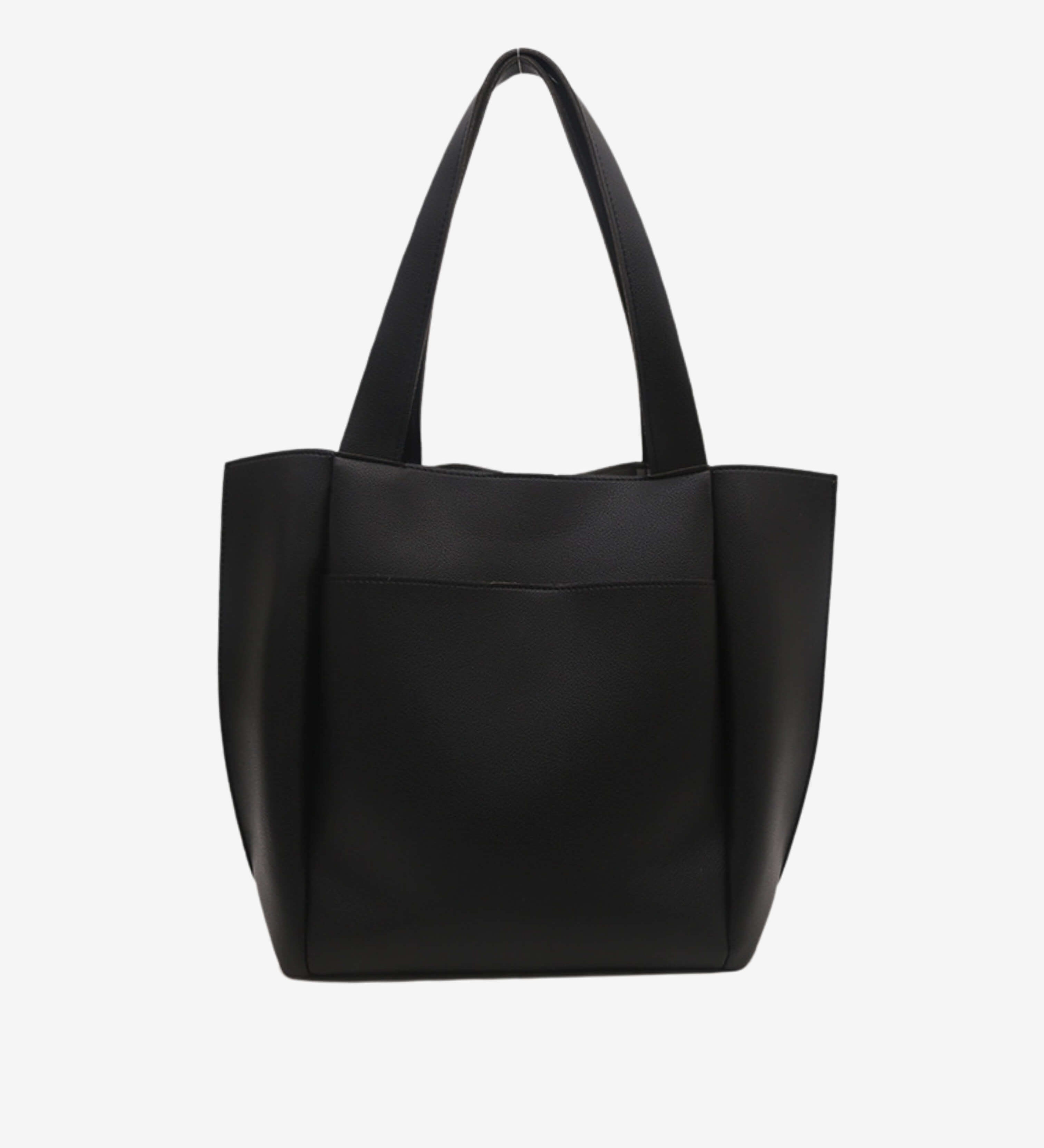 Lilly Structured Vegan Leather Tote – Simple, Sleek & Spacious