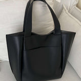 Lilly Structured Vegan Leather Tote – Simple, Sleek & Spacious