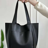 Lilly Structured Vegan Leather Tote – Simple, Sleek & Spacious