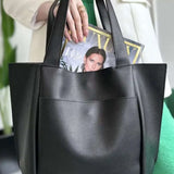 Lilly Structured Vegan Leather Tote – Simple, Sleek & Spacious