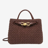 Sabine Woven Suede Handbag – Artisanal, Chic  Sophisticated