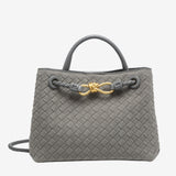 Sabine Woven Suede Handbag – Artisanal, Chic  Sophisticated