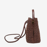 Sabine Woven Suede Handbag – Artisanal, Chic  Sophisticated