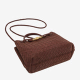 Sabine Woven Suede Handbag – Artisanal, Chic  Sophisticated
