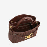 Sabine Woven Suede Handbag – Artisanal, Chic  Sophisticated