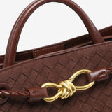 Sabine Woven Suede Handbag – Artisanal, Chic  Sophisticated