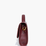 Mira | Snake-Embossed Vegan Leather Clutch – Top Handle & Gold Twist Lock