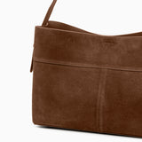 Belle Minimalist Suede Shoulder Tote – Large Everyday Bag