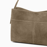 Belle Minimalist Suede Shoulder Tote – Large Everyday Bag