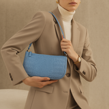 Isabella | Croc-Embossed Shoulder Bag – Sleek, Chic &amp; Effortlessly Cool