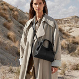 Mira | Soft Leather Shoulder Bag – Minimal & Sculptural