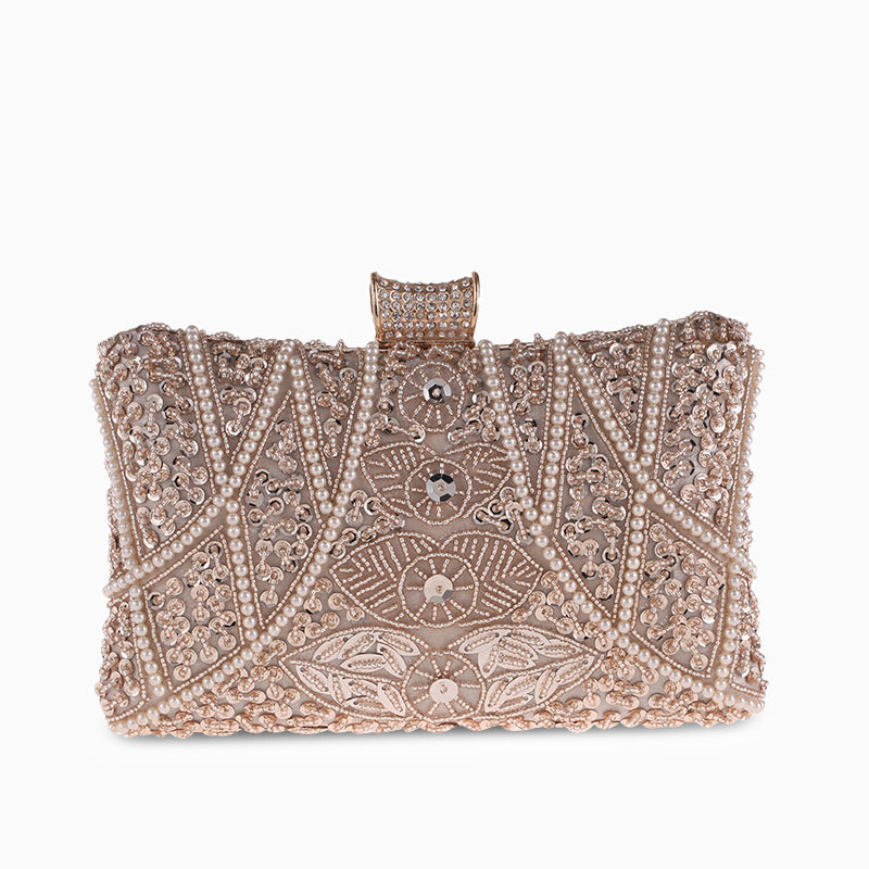 Beaded Clutch – Vintage Crystal Evening Bag