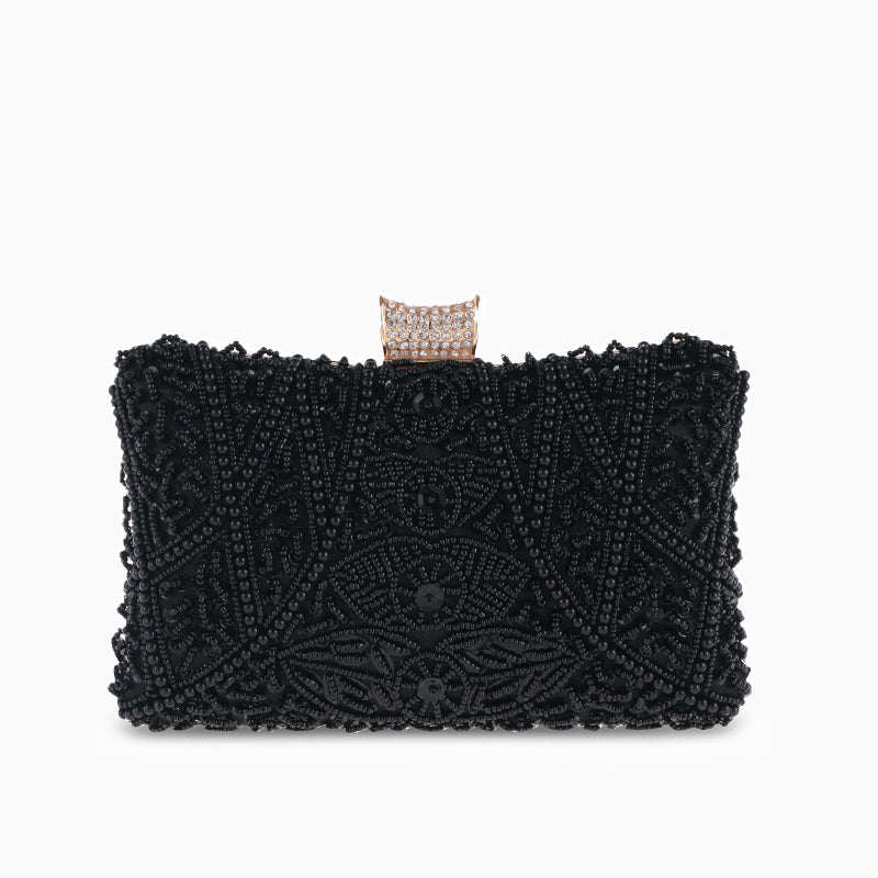 Beaded Clutch – Vintage Crystal Evening Bag