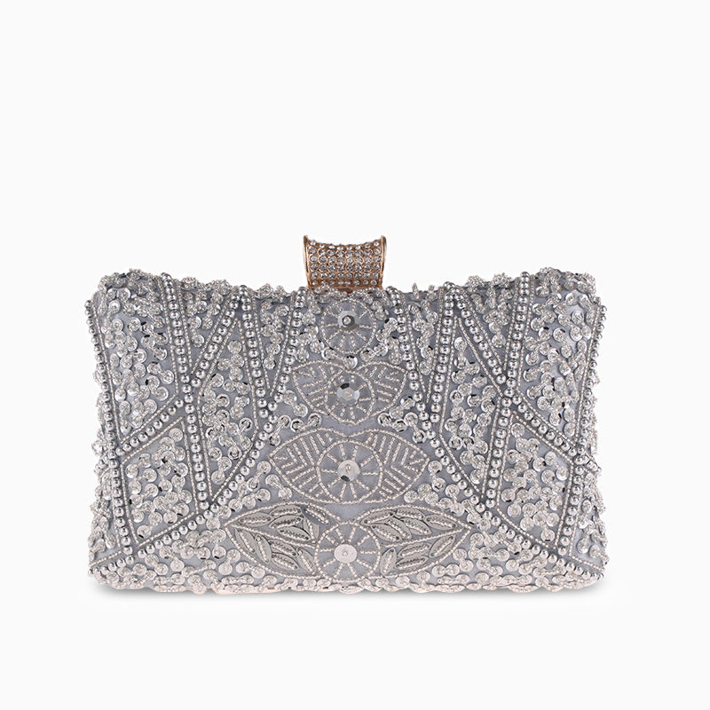 Beaded Clutch – Vintage Crystal Evening Bag