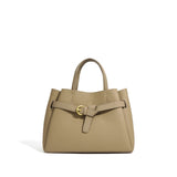 Elena | Elegant Structured Satchel Bag with Buckle Detail