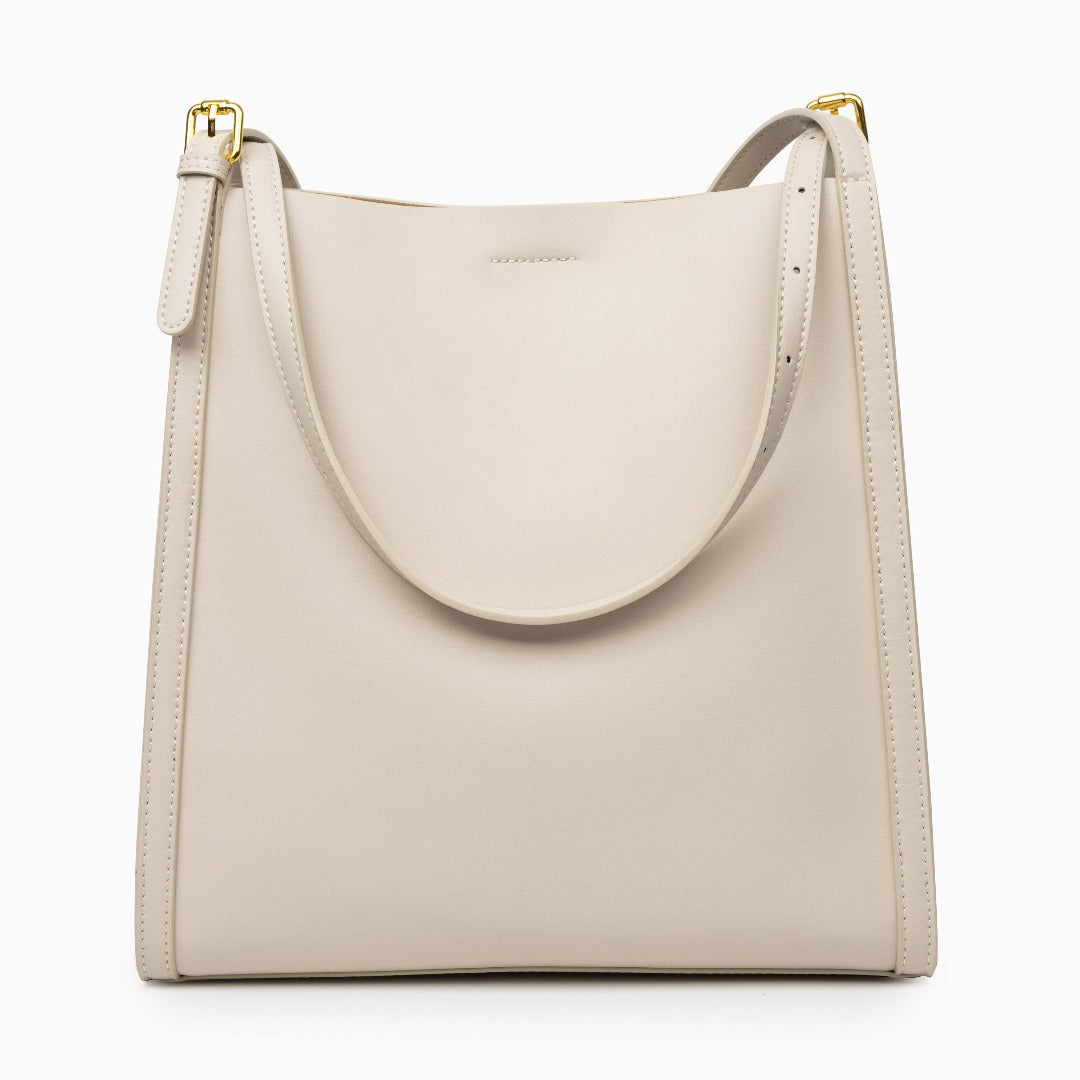 Klara | Genuine Leather Tote Bag – Minimalist Shoulder Handbag for Women