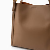 Klara | Genuine Leather Tote Bag – Minimalist Shoulder Handbag for Women