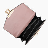 Statement Messenger Bag with Chain Detail and Python Texture