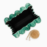 Pearl Bubble Clutch – Sculptural Acrylic Evening Bag
