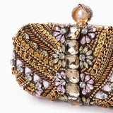 Evania | Handcrafted Embellished Evening Clutch – Opulent & Unique Design