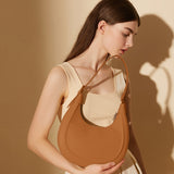 Dahlia Crescent Shoulder Bag – Sleek Black Minimalist Design