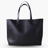 Emma | Black Leather Tote Bag – Classic & Versatile