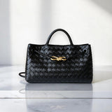 Rielle | Sage Woven Vegan Leather Handbag – Chic, Elegant & Timeless