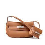Sienna | Elegant Soft Leather Shoulder Bag with Mini Pouch – Chic & Functional