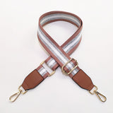Eulalia | Classic Leather & Canvas Bag Strap – Elegant & Adjustable Design