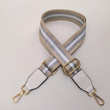 Eulalia | Classic Leather & Canvas Bag Strap – Elegant & Adjustable Design