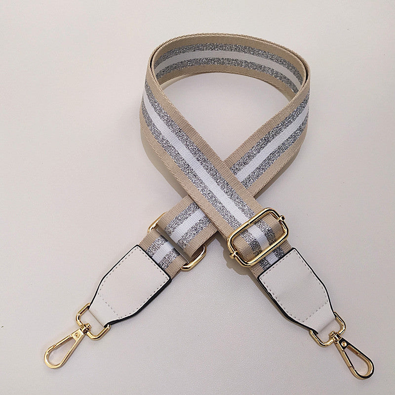 Eulalia | Classic Leather & Canvas Bag Strap – Elegant & Adjustable Design