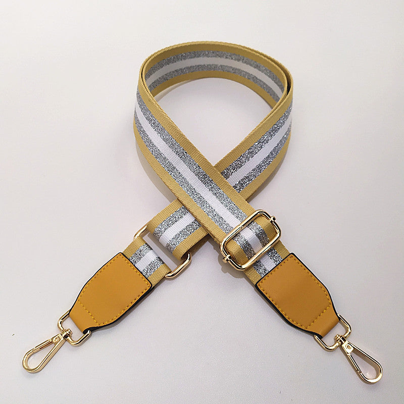 Eulalia | Classic Leather & Canvas Bag Strap – Elegant & Adjustable Design