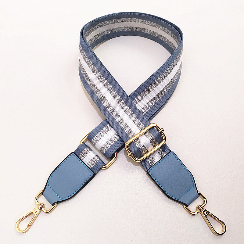 Eulalia | Classic Leather & Canvas Bag Strap – Elegant & Adjustable Design