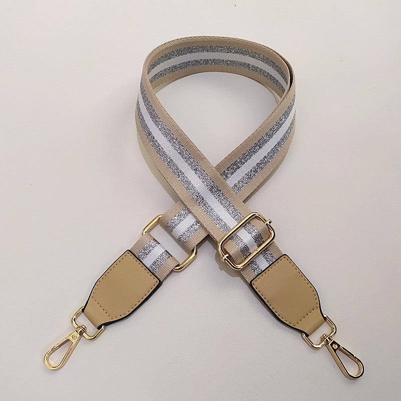 Eulalia | Classic Leather & Canvas Bag Strap – Elegant & Adjustable Design