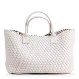 Handcrafted Woven Vegan Leather Tote – Timeless Style for Everyday Use