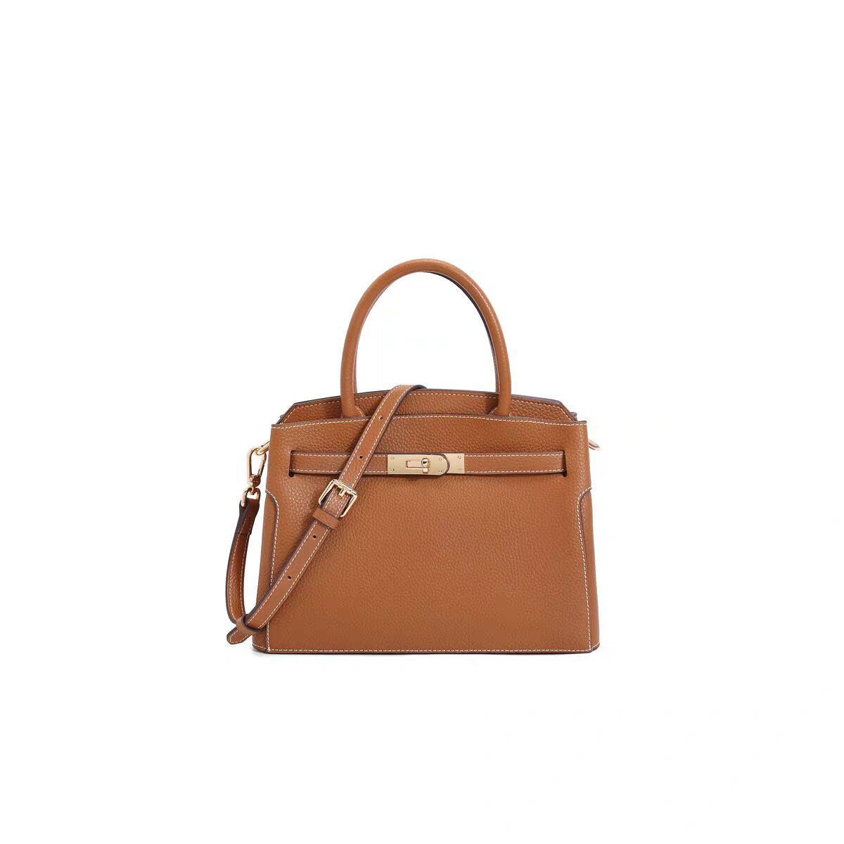 Lou Classic Leather Handbag – Timeless, Structured & Elegant