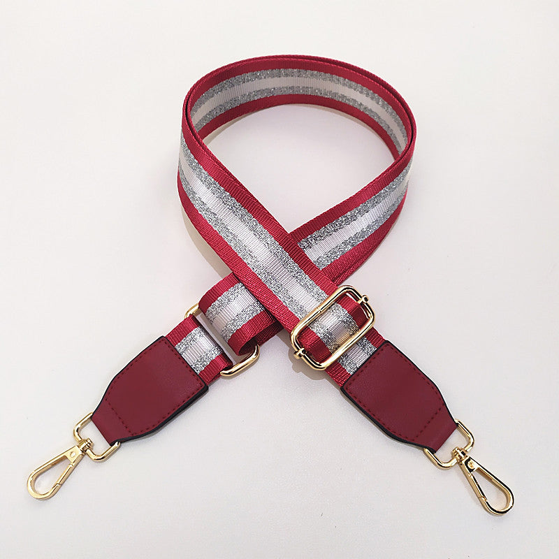 Eulalia | Classic Leather & Canvas Bag Strap – Elegant & Adjustable Design