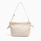 Ciara Woven Shoulder Bag – Elegant Faux Leather Tote