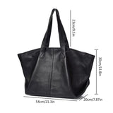 Caro | Oversized Leather Tote – Soft Structure & Everyday Carryall